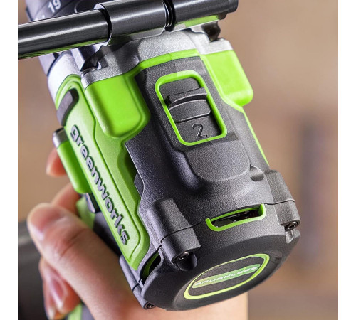 Дрель-шуруповерт ударная аккумуляторная Greenworks 24V GD24DD140 (1хАКБ 4Ач и ЗУ) 140Нм коробка