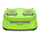 Ультрабыстрое двойное зарядное устройство Greenworks 24V G24X2C8 8A