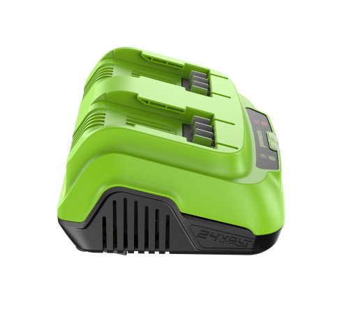 Ультрабыстрое двойное зарядное устройство Greenworks 24V G24X2C8 8A