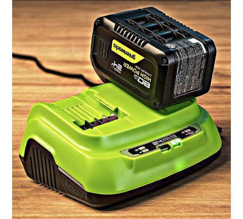 Ультрабыстрое двойное зарядное устройство Greenworks 24V G24X2C8 8A