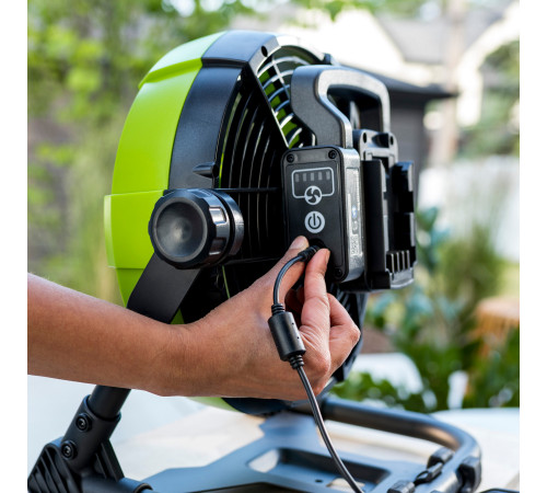 Вентилятор с гибридным питанием Grenworks G24FAN 24V /110-240V, 25,4 см, 14,2 м3/мин. (без АКБ и ЗУ)