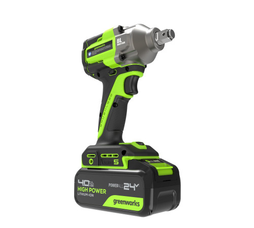 Гайковерт ударный акк умуляторный Greenworks 24V IW5500 (без АКБ и ЗУ) б/щет 500Нм 3 режима