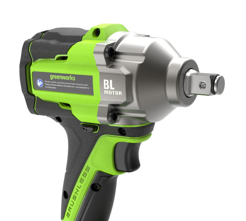 Гайковерт ударный акк умуляторный Greenworks 24V IW5500 (без АКБ и ЗУ) б/щет 500Нм 3 режима