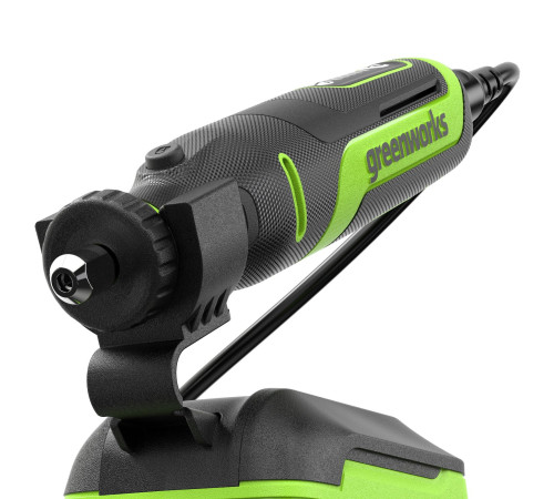 Гравер аккумуляторный Greenworks 24V G24RT (1АКБх2Ач и ЗУ) б/щет, 6500–35000 об/мин, оснастка 52 шт