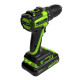 Дрель-шуруповерт аккумуляторная Greenworks 24V DD345 (2АКБх2Ач и ЗУ) б/щет 27/45 Нм 13мм коробка