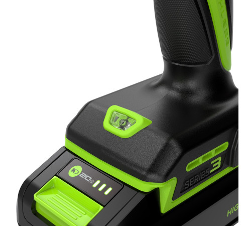 Дрель-шуруповерт аккумуляторная Greenworks 24V DD345 (2АКБх2Ач и ЗУ) б/щет 27/45 Нм 13мм коробка