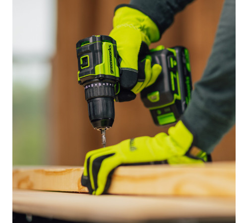 Дрель-шуруповерт аккумуляторная Greenworks 24V DD345 (без АКБ и ЗУ) б/щет 27/45 Нм 13мм