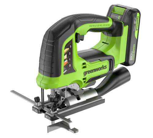 Лобзик аккумуляторный Greenworks 24V GD24JS120 (1хАКБ2Ач и ЗУ)