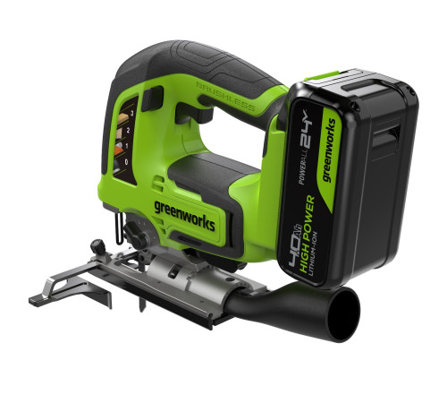 Лобзик аккумуляторный Greenworks 24V GD24JS120 (1хАКБ4Ач и ЗУ)