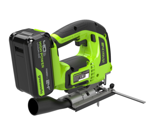 Лобзик аккумуляторный Greenworks 24V GD24JS120 (1хАКБ4Ач и ЗУ)