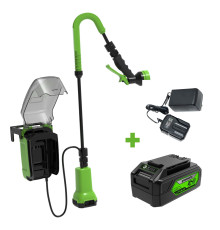 Насос аккумуляторный для полива из бочки Greenworks 24V G24SWP (1х4Ач, ЗУ)