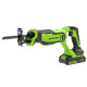 Пила сабельная аккумуляторная Greenworks GPT-BLRS-1 24V б/щет (1АКБх2Ач и ЗУ) коробка