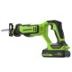 Пила сабельная аккумуляторная Greenworks GPT-BLRS-1 24V б/щет (1АКБх2Ач и ЗУ) коробка