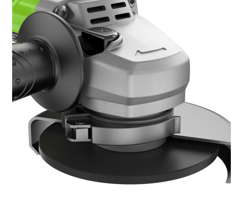 Угловая шлифовальная машина аккумуляторная Greenworks 24VGD24AG (1АКБx5Ач и ЗУ) б/щет 125 мм 10500 о