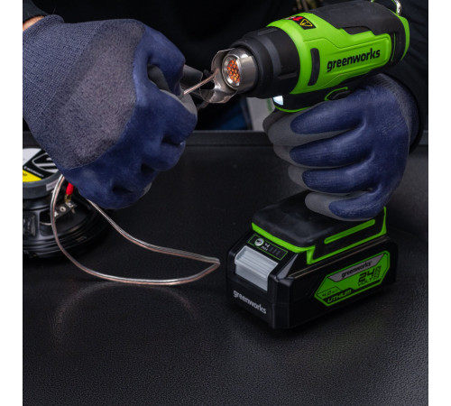Фен строительный аккумуляторный Greenworks G24HG 24V (1хАКБ 4Ач и ЗУ) коробка