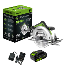 Циркулярная пила аккумуляторная Greenworks 24V GD24CS (1хАКБ 4Ач и ЗУ) коробка