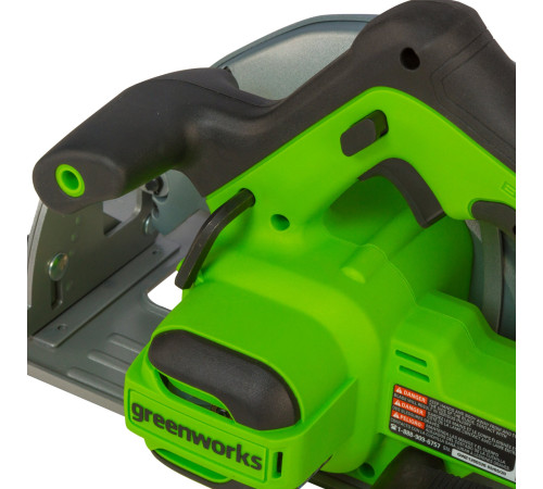 Циркулярная пила аккумуляторная Greenworks 24V GD24CS (1хАКБ 4Ач и ЗУ) коробка