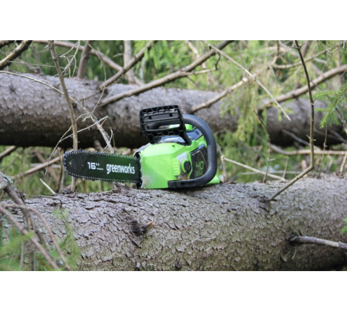 Цепная пила аккумуляторная Greenworks 40V GD40CS18 (с 1хАКБ 5Ач и ЗУ) 40 см