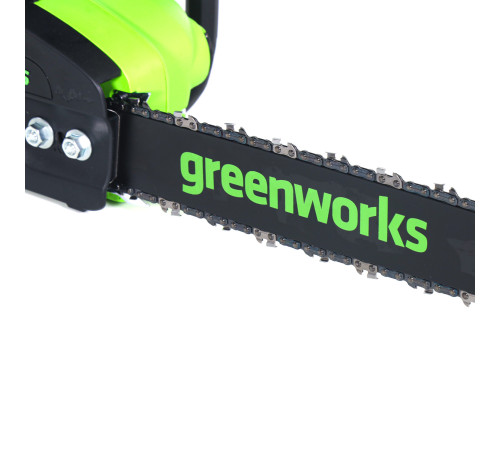 Цепная пила аккумуляторная Greenworks 40V GD40CS20X (1хАКБ 8Ач и ЗУ) 40 см 2кВт б/щ