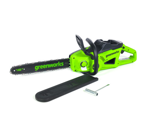 Цепная пила аккумуляторная Greenworks 40V GD40CS20X (1хАКБ 8Ач и ЗУ) 40 см 2кВт б/щ