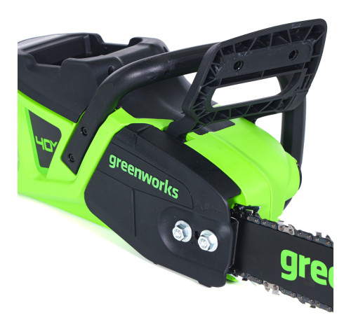Цепная пила аккумуляторная Greenworks 40V GD40CS20X (1хАКБ 8Ач и ЗУ) 40 см 2кВт б/щ