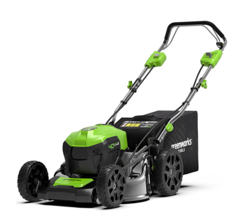Газонокосилка аккумуляторная Greenworks 40V GD40LM46SPK4 (1хАКБ 4Ач) 46см самоходная