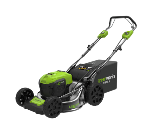 Газонокосилка аккумуляторная Greenworks 40V GD40LM46SPK4 (1хАКБ 4Ач) 46см самоходная