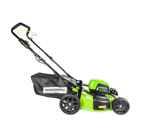 Газонокосилка аккумуляторная Greenworks 60V GD60LM46HPK4 (1хАКБ 4Ач и ЗУ) 46см