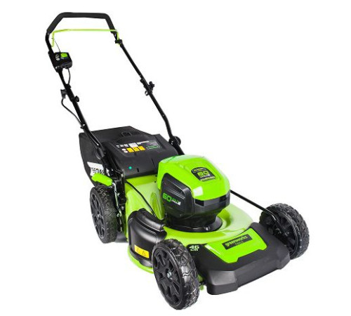 Газонокосилка аккумуляторная Greenworks 60V GD60LM46HPK4 (1хАКБ 4Ач и ЗУ) 46см