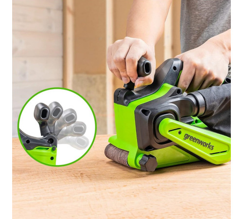 Ленточная шлифмашина Greenworks G24BS (без АКБ)