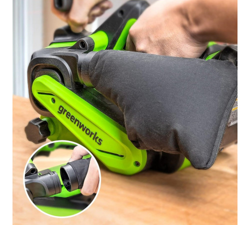 Ленточная шлифмашина Greenworks G24BS (без АКБ)