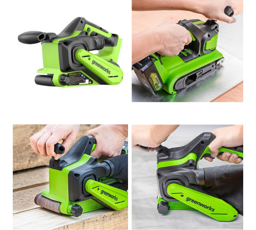 Ленточная шлифмашина Greenworks G24BS (без АКБ)