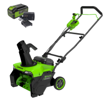 Снегоуборщик аккумуляторный Greenworks 40V GD40STX2 б/щет (1хАКБ 4ч и ЗУ) 51см