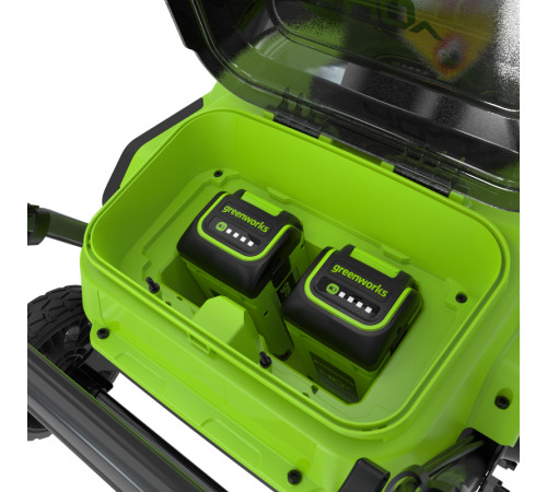 Снегоуборщик аккумуляторный Greenworks 40V GD40STX2 б/щет (1хАКБ 4ч и ЗУ) 51см