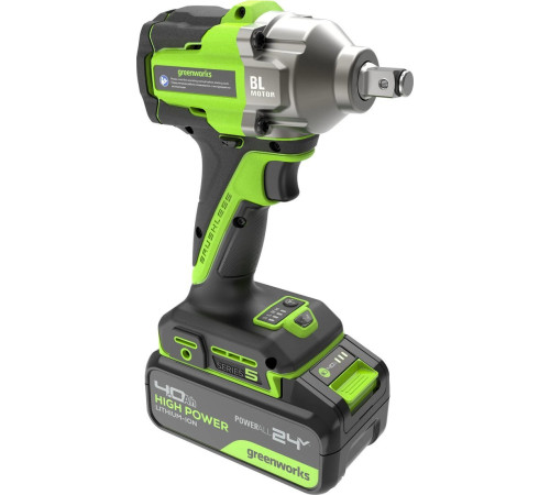 Гайковерт Greenworks IW5500 3805007CUB (с 1-им АКБ)