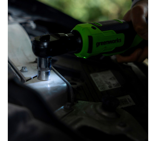 Трещотка Greenworks GD24RW 3804007CUA (с 1-им АКБ, сумка)