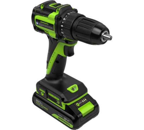 Дрель-шуруповерт Greenworks DD345 3708307CUA (с 1-им АКБ)
