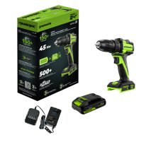 Дрель-шуруповерт Greenworks DD345 3708307CUA (с 1-им АКБ)