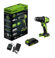 Дрель-шуруповерт Greenworks DD345 3708307CUA (с 1-им АКБ)