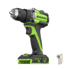 Дрель-шуруповерт аккумуляторная Greenworks 24V DD560 (1хАКБ 2Ач и ЗУ)б/щет 30/60Нм 13мм Anti-kickbac