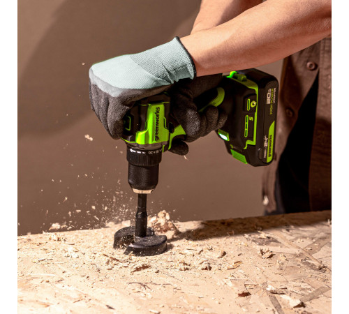 Дрель-шуруповерт аккумуляторная Greenworks 24V DD560 (1хАКБ 2Ач и ЗУ)б/щет 30/60Нм 13мм Anti-kickbac