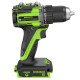 Дрель-шуруповерт аккумуляторная Greenworks 24V DD560 (1хАКБ 2Ач и ЗУ)б/щет 30/60Нм 13мм Anti-kickbac