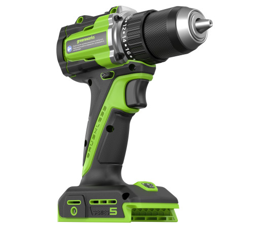 Дрель-шуруповерт аккумуляторная Greenworks 24V DD560 (2хАКБ 2Ач и ЗУ)б/щет 30/60Нм 13мм Anti-kickbac