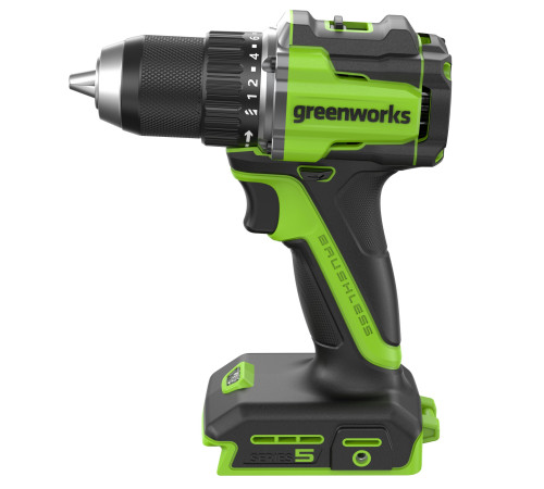 Дрель-шуруповерт аккумуляторная Greenworks 24V DD560 (2хАКБ 2Ач и ЗУ)б/щет 30/60Нм 13мм Anti-kickbac