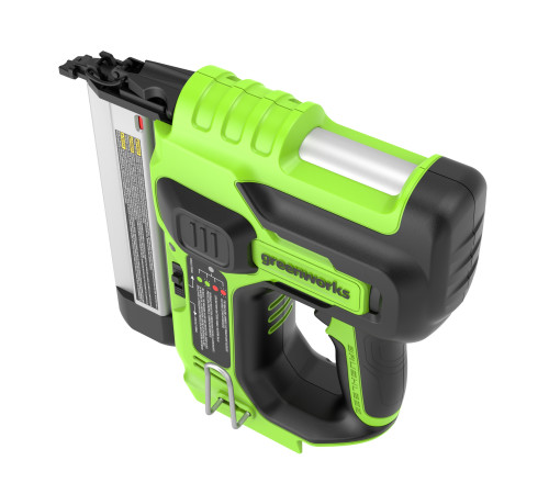 Нейлер аккумуляторный Greenworks 24V GD24BN (1хАКБ 2Ач и ЗУ) коробка