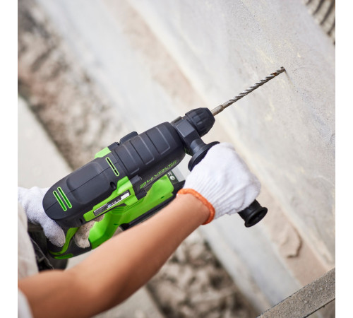 Перфоратор Greenworks GD24SDS2 3803007CUA (с 1-им АКБ)