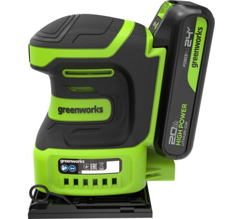 Виброшлифмашина Greenworks G24SS14 3100507CUA (с 1-им АКБ)