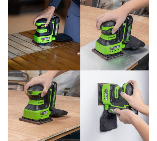 Виброшлифмашина Greenworks G24SS14 3100507CUA (с 1-им АКБ)