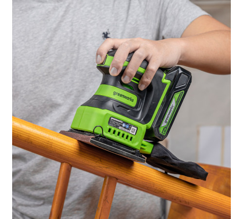 Виброшлифмашина Greenworks G24SS14 3100507CUA (с 1-им АКБ)