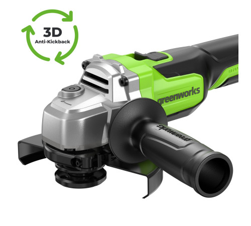 Угловая шлифмашина Greenworks AG590 3201007CUG (с 1-им АКБ, сумка)